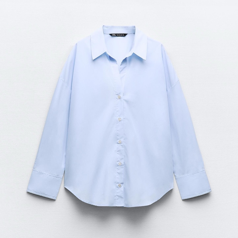 Zara Light Blue Button Down Shirt